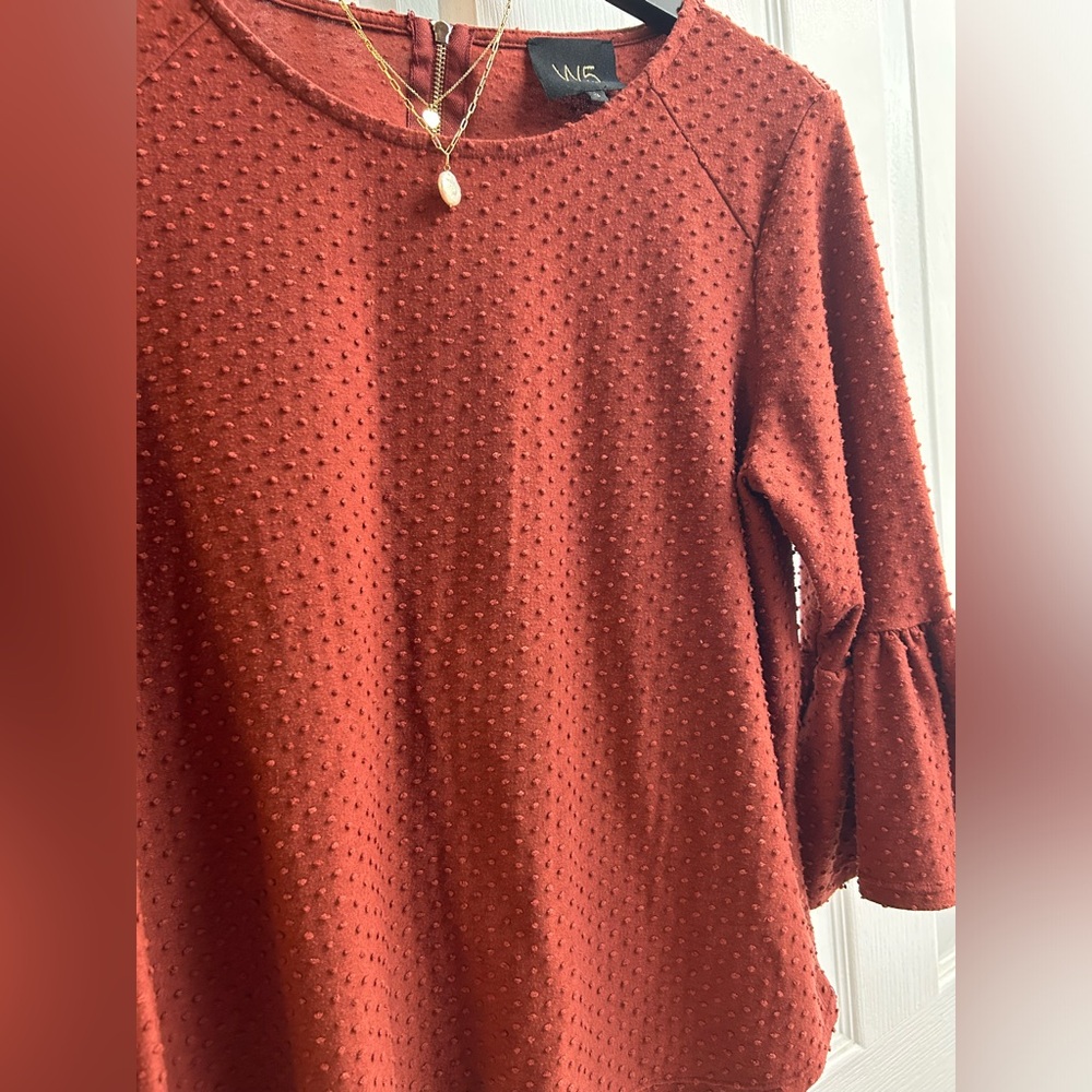 W5 rust blouse. Perfect for fall! - Picture 2 of 5